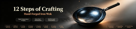 12 Forging Processes of Hand-Hammered Iron Wok