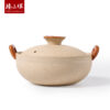 ZhenSanHuan Handmade Earthenware Clay Pot Casserole – 0.8L for individual or small servings