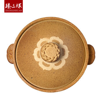 ZhenSanHuan Handmade Earthenware Clay Pot Casserole – 3L for 4-6 people
