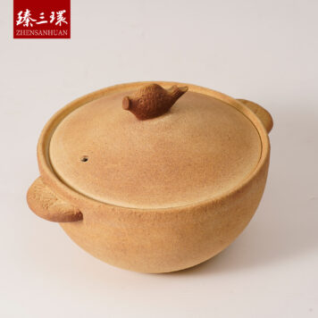 ZhenSanHuan Handmade Earthenware Clay Pot Casserole – 1.8L for 2–4 people