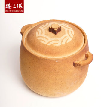 ZhenSanHuan Handmade Earthenware Clay Pot Casserole – 6L for big family