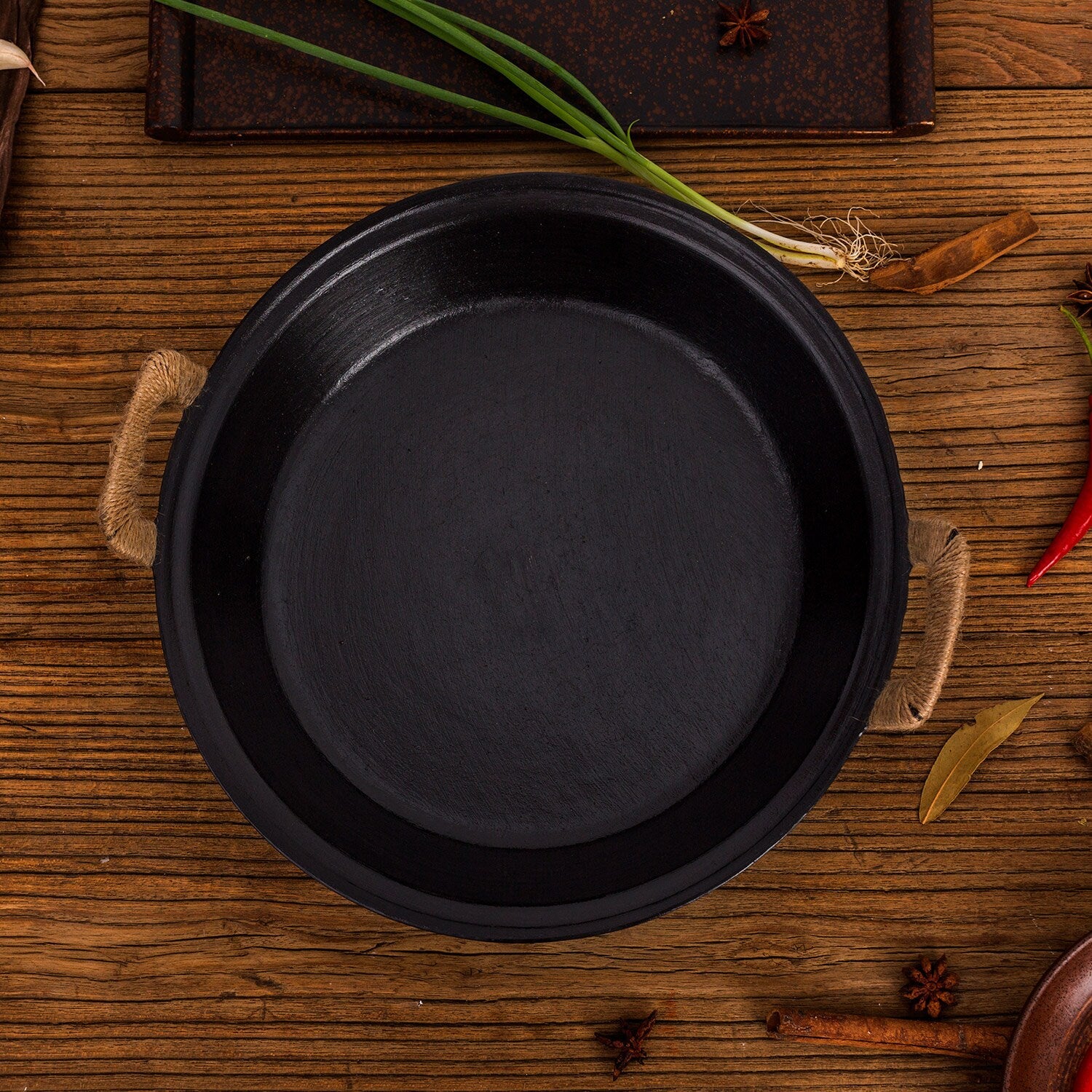 ZhenSanHuan Cast Iron Round Skillet/Frying Pan, Steak, pancake, dumplings